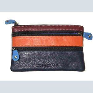 Rowallan Of Scotland Leather Multicompartment Change Purse Multicolor Unisex
